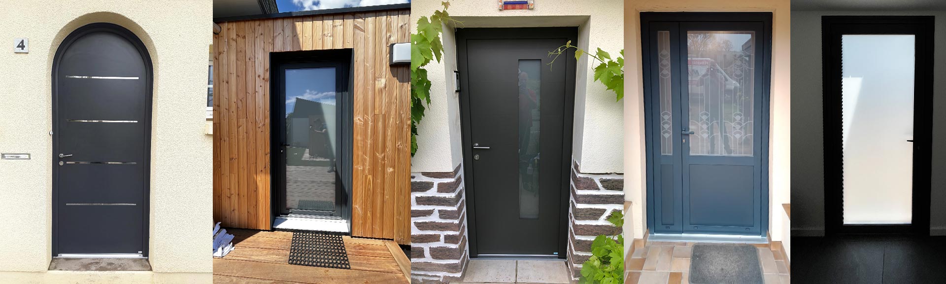 MVA, fabriquant et installateur de portes d'entrée en aluminium, fabriquées en France